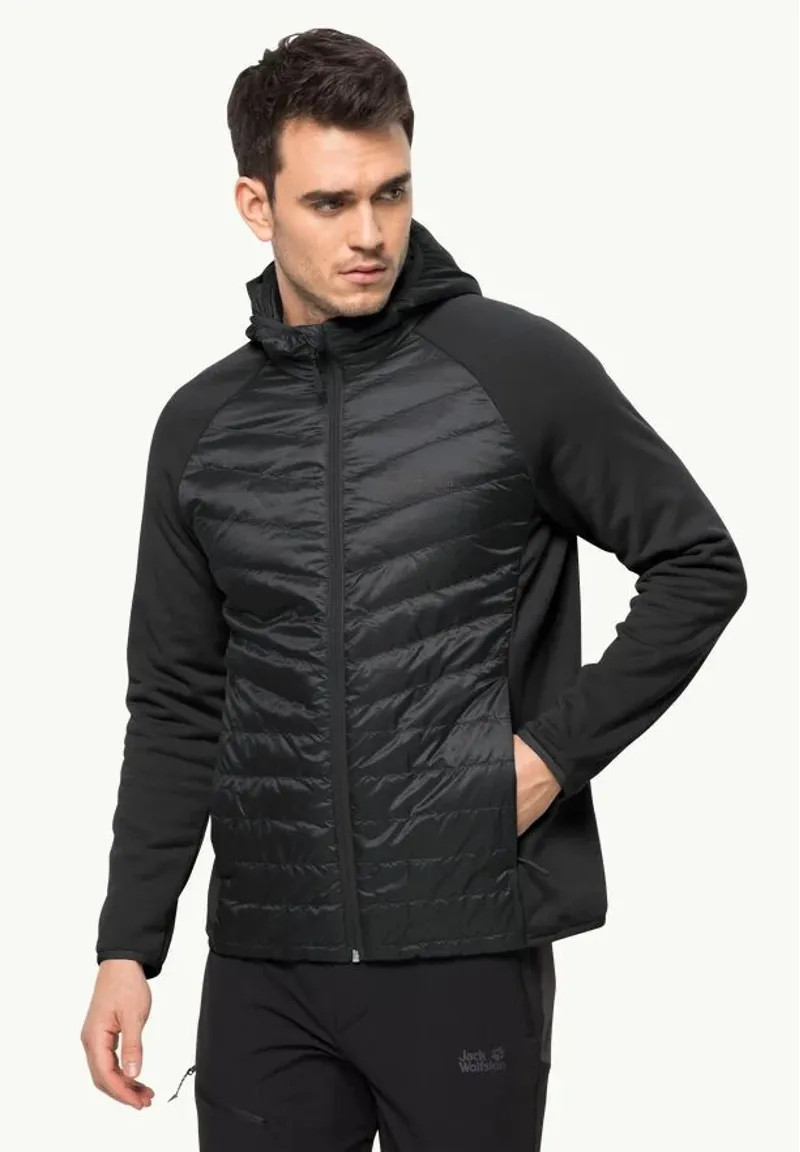 Jack Wolfskin Routeburn Pro Hybrid Jacket Mens in Black
